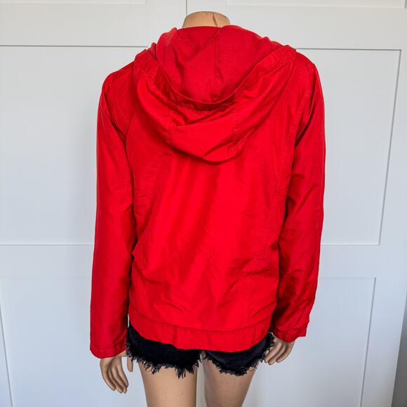 2004 Vintage Adidas-Lightweight Zip Up Hoodie Track Jacket-Red/Black-Size Medium - Picture 3 of 11